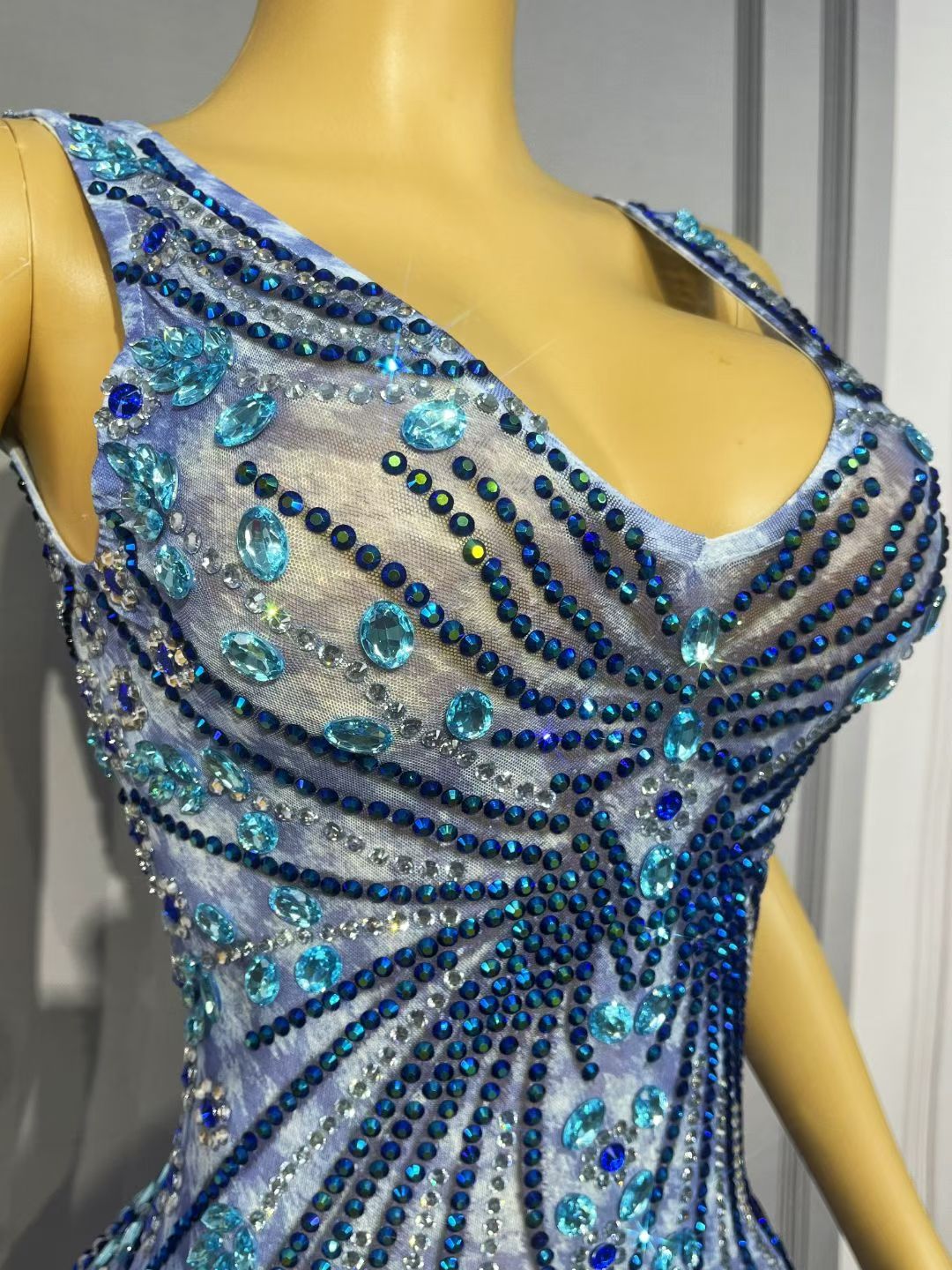Blue Crystal Butterfly Maxi Dress – BlueStar Cascade